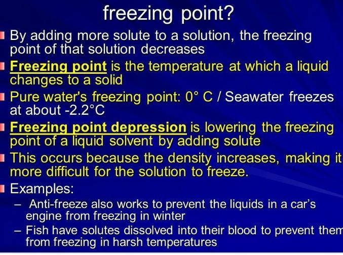 How are the boiling point and freezing point of a solvent affected when a solute is-example-1