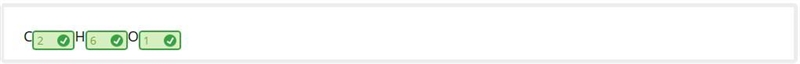 Knowing that the molar mass of the compound is 46.069 grams/mole, use the formula-example-1