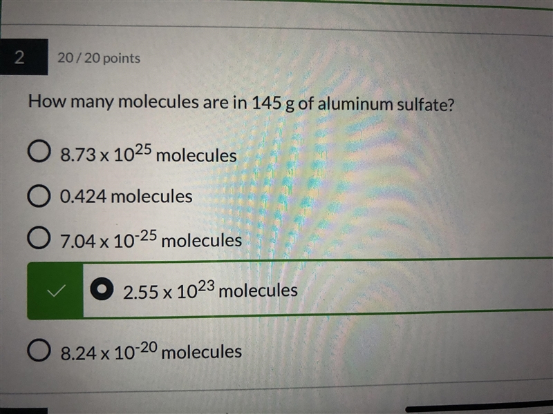 How many molecules are in 145 g of aluminum sulfate?-example-1