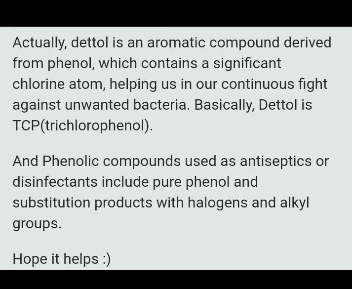 Difference between phenol&dettol​-example-1