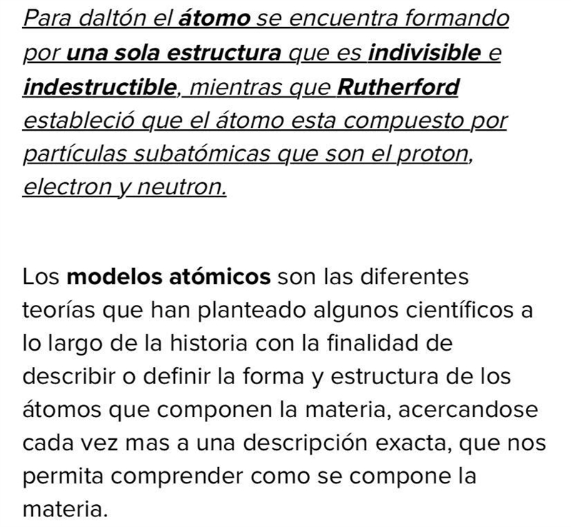 ¿Cuál es la principal diferencia entre la idea de átomo de Dalton y la de Rutherford-example-1