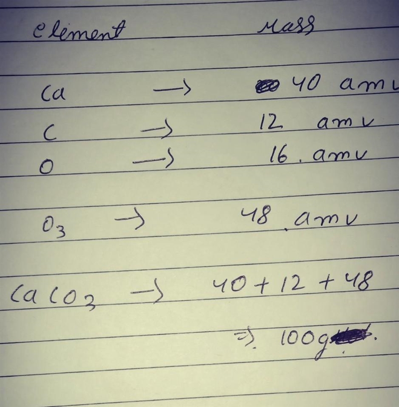 How to calculate the mass of fraction of all elements in calcium carbonate (CaCO3)​-example-1