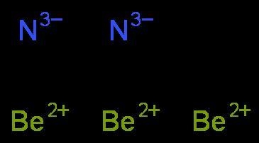 Draw the Lewis structure for the compound beryllium nitride, with chemical formula-example-1