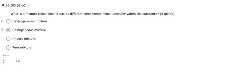 What is a mixture called when it has its different components mixed unevenly within-example-1