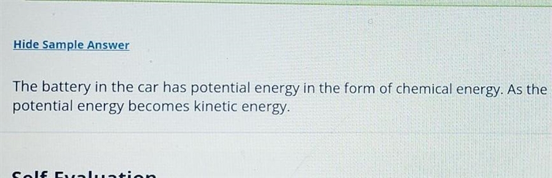 Identify one instance each of kinetic energy and potential energy-example-1