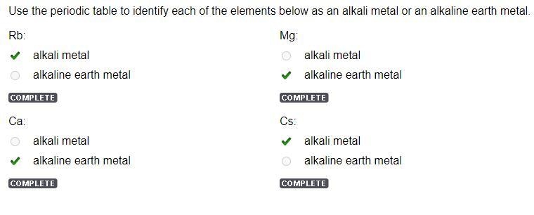 Use the periodic table to identify each of the elements below as an alkali metal Rb-example-1