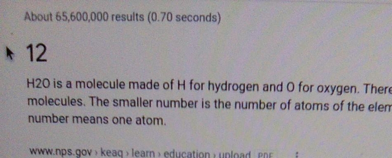 How many atoms are in a molecule of water (H2O)?-example-1