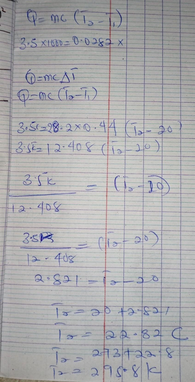 If 3.5 kJ of energy are added to a 28.2 g sample of iron at 20 degrees C, what is-example-1