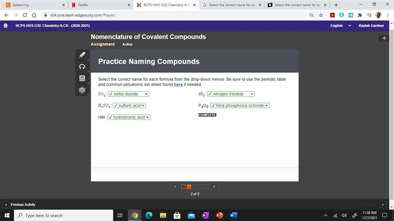 Select the correct name for each formula from the drop-down menus. Be sure to use-example-1