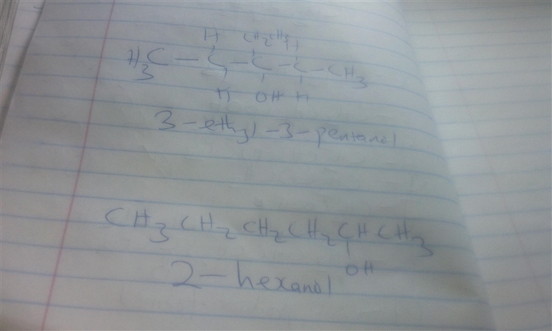 Determine the type of alcohol corresponding to each given description or name. 3-ethyl-example-1