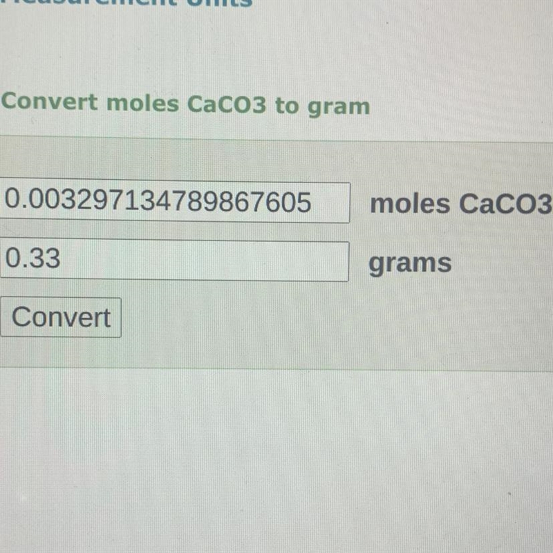 How many molecules are in 0.33 moles of CaCO3?-example-1