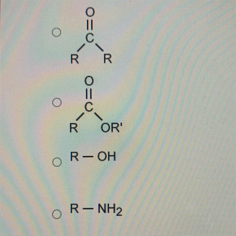 1. Which functional group is found in an ester? (1 point)-example-1