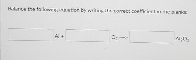 Balance this equation by using the correct coefficient ​-example-1