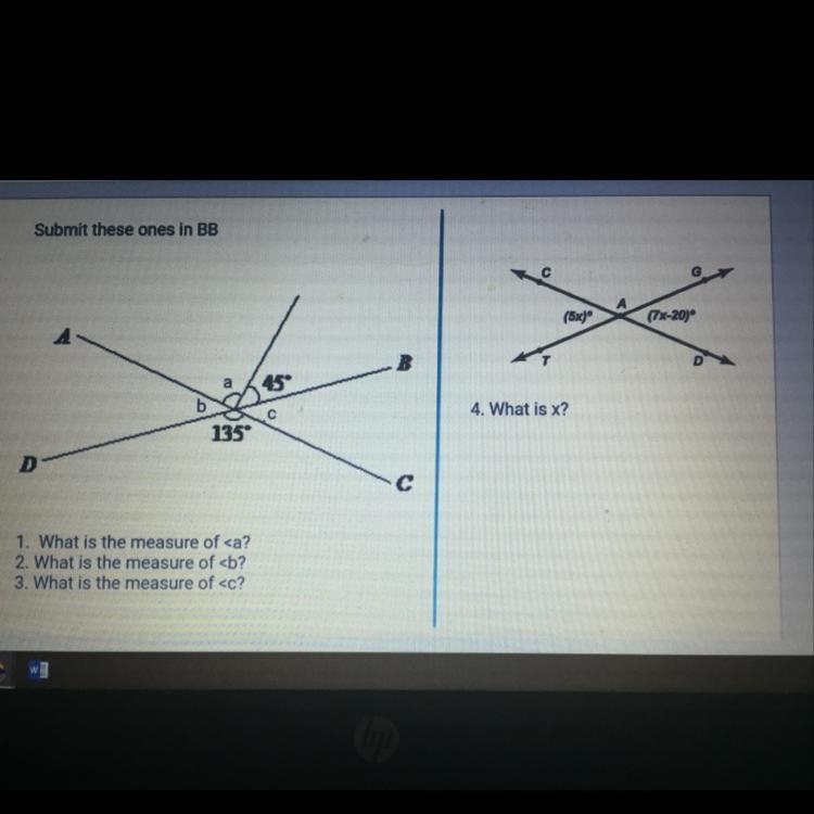 PLZ HELP MEEEEE 1. What is the measure of 2. What is the measure of 3. What is the-example-1