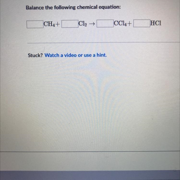 Balance the following equation..-example-1