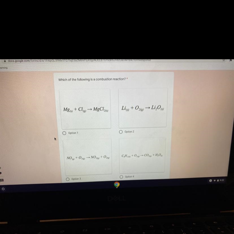 Which of the following is a combustion reaction ? ( please answer asap !! ) <3-example-1