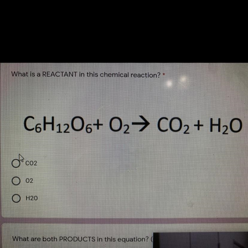 What is a REACTANT in this chemical reaction Plz help-example-1