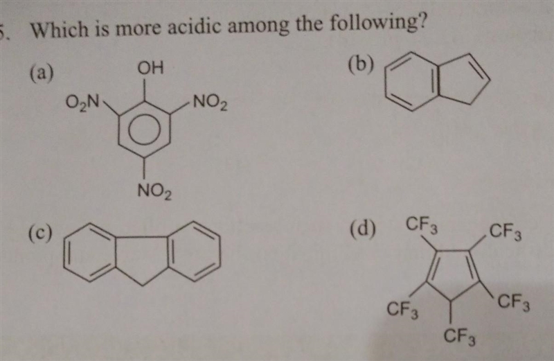 Which is more acidic among the following?​-example-1