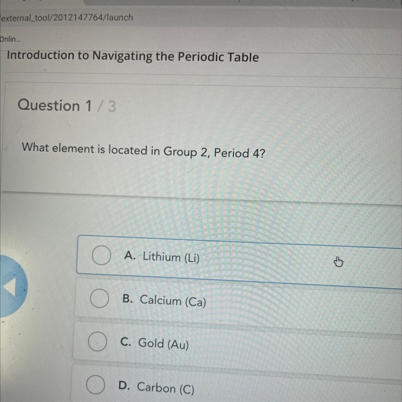 What element is located in Group 2, Period 4?-example-1