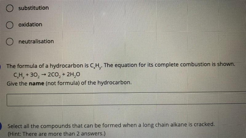 Give the name (not formula) of the hydrocarbon-example-1