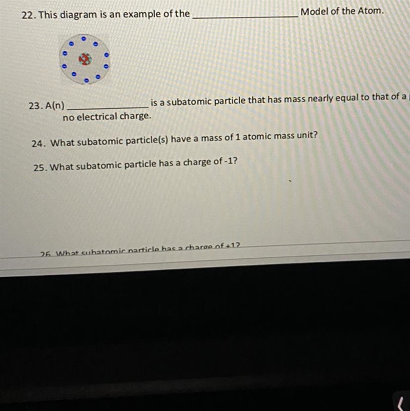 Anybody wanna help me with number 22? (Chemistry)-example-1