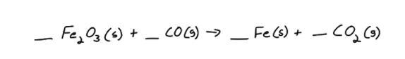 How many grams of solid iron will be produced from 32.1 grams of iron (III) oxide-example-1