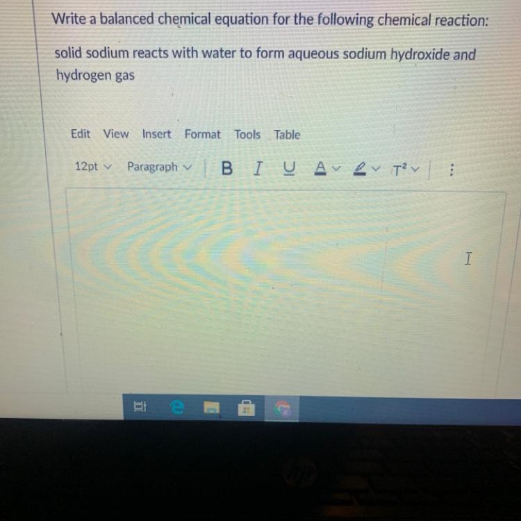 Write a balanced equation out of these chemicals-example-1