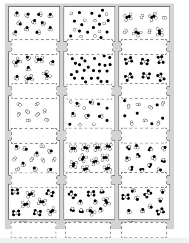 Label each of the following 15 samples of matter as one of the following:-example-1