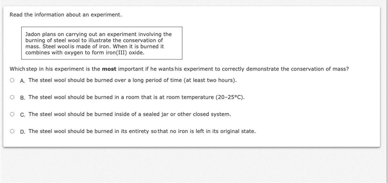 Which step in his experiment is the most important if he wants his experiment to correctly-example-1