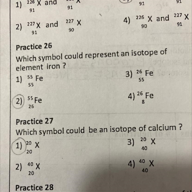 Can anyone let me know if my answers to #26 and #27 are correct or not?-example-1