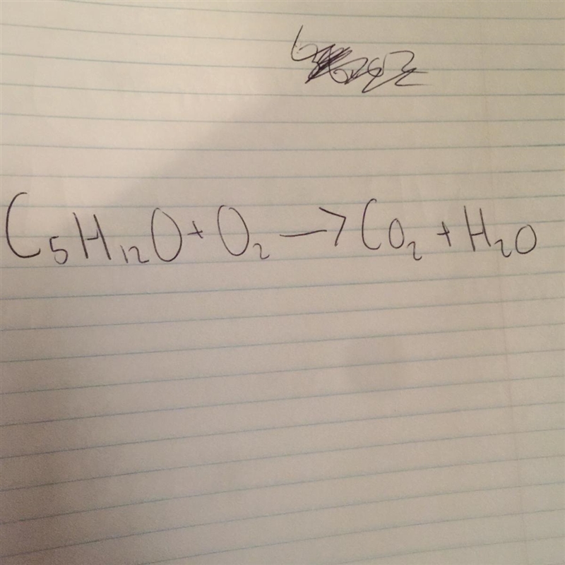 Prove Conservation of Mass This is the combustion of pentane. How do I prove that-example-1