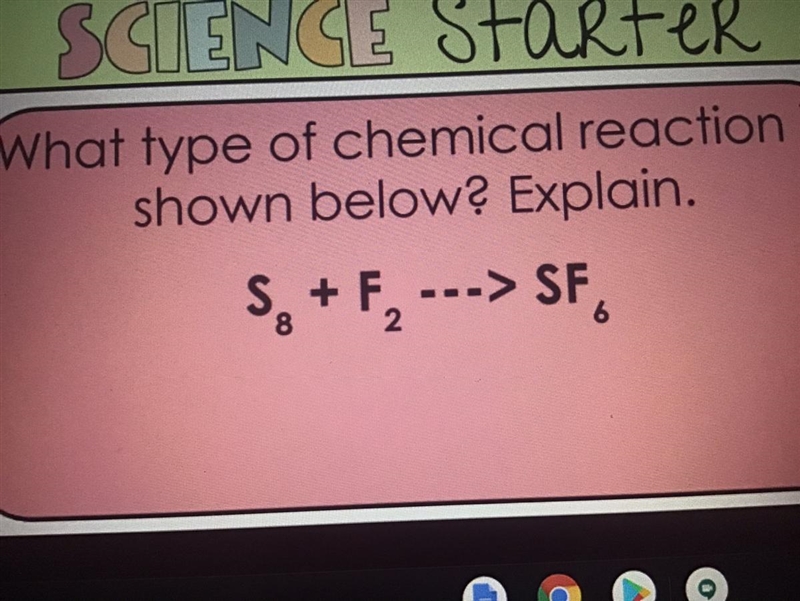 What type of chemical reaction is this?-example-1