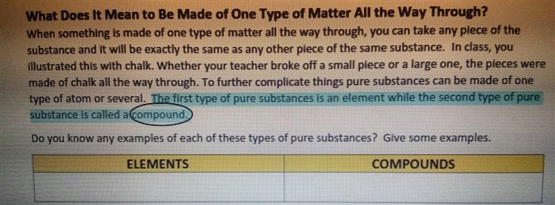 can someone help me pls, it's abt things made with one type of matter all the way-example-1