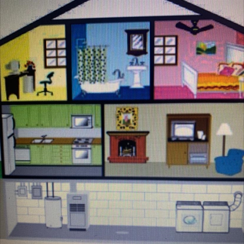 Identify 10 objects in the diagram above that use the flow of electric charges.-example-1