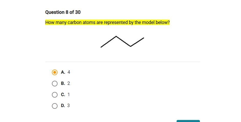 How many carbon atoms are represented by the model below?-example-1