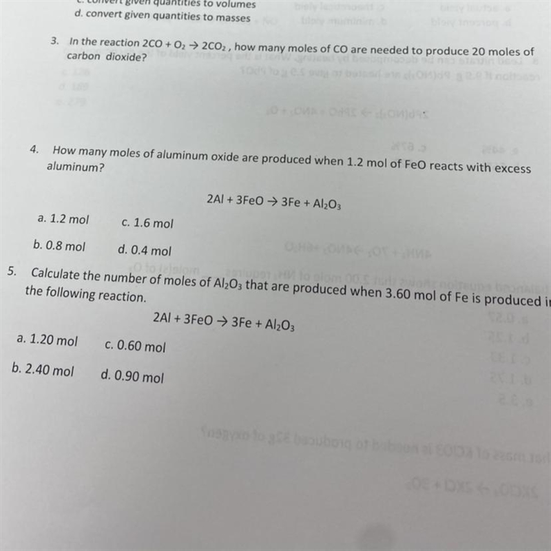 calculate the number of moles of al2o3 that are produced when 3.60 mol fe is produced-example-1