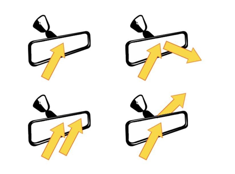 If the arrows below indicate the path of a beam of light, which diagram shows an example-example-1