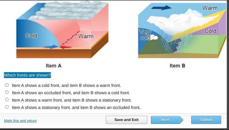 Which fronts are shown?-example-1