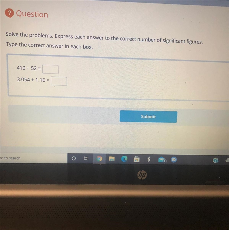 10th grade chemistry pls help!! Express each answer to the correct number of significant-example-1