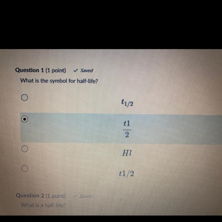 What is the symbol for half-life?-example-1