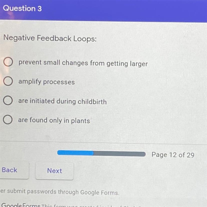 Negative feedback loops:-example-1