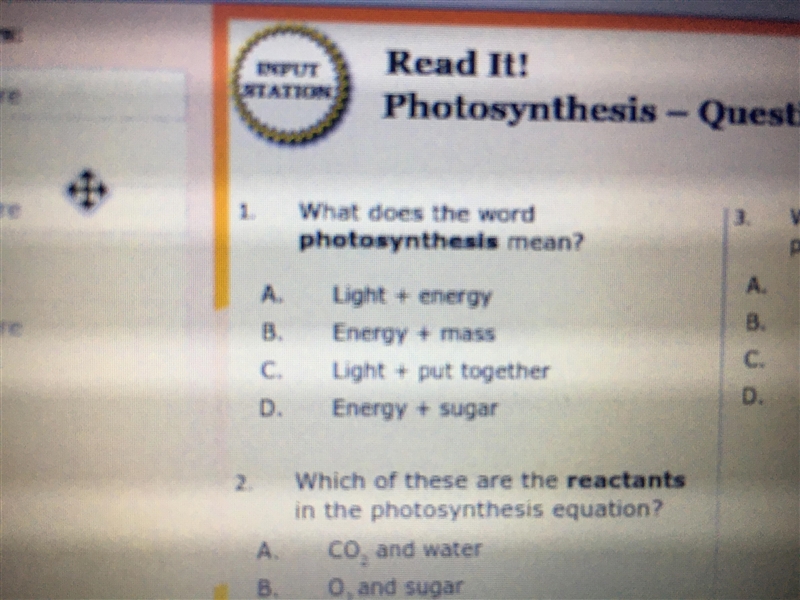 What does the word photosynthesis mean? PIC IS BELOW!-example-1