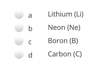 HELP ASAP Which of these atoms ihas the HIGHEST reactivity?-example-1