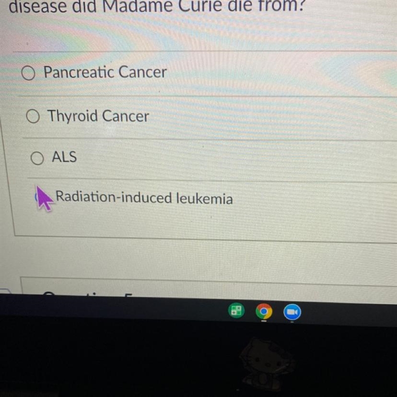 Marie Curie's work with radioactive materials eventually lead to her death. At the-example-1