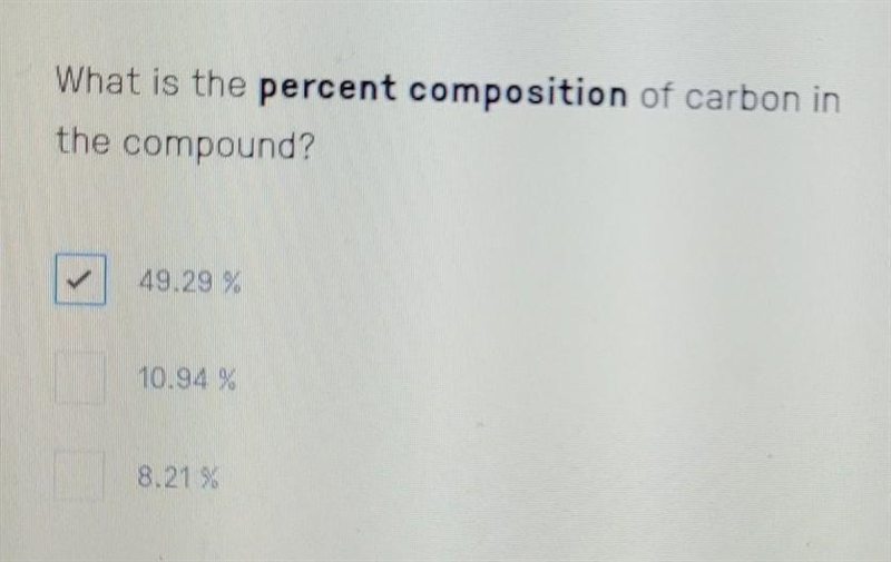 What is the percent composition of carbon in the compound ? ​-example-1