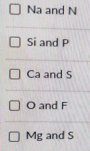 Of the following which atom pairs will form covalent bonds ​-example-1