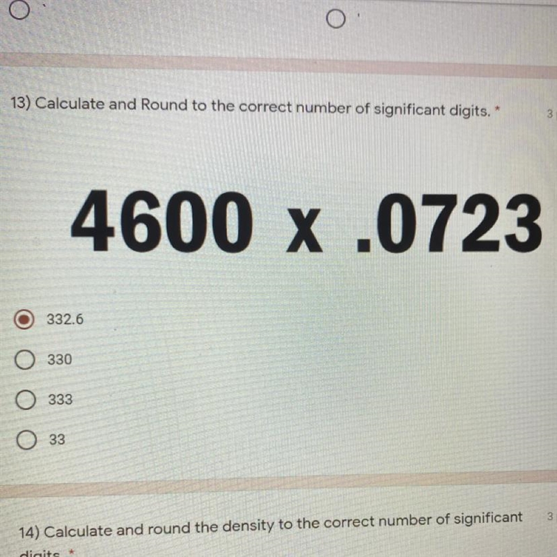 13) Calculate and Round to the correct number of significant digits. * 3 points 4600 x-example-1