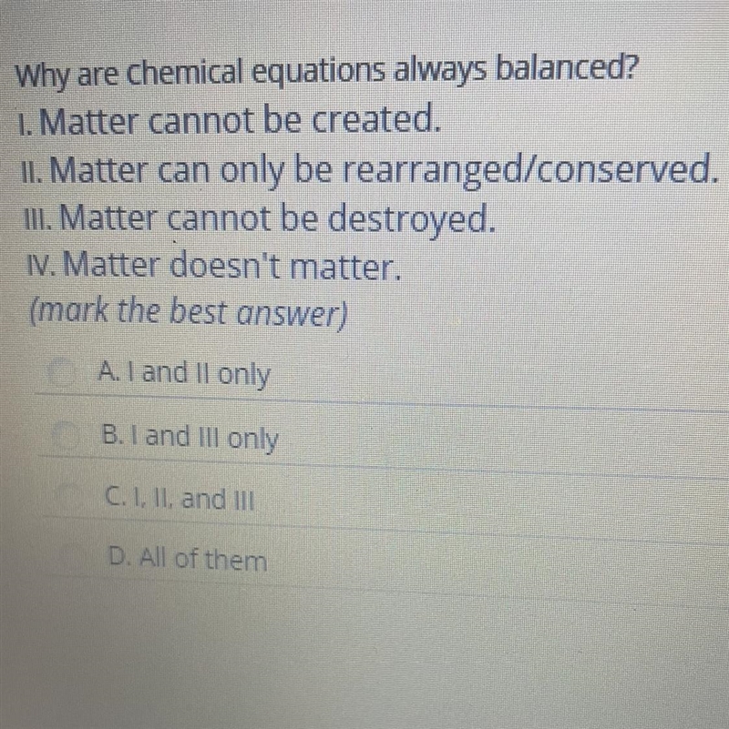 Help! why are chemical equations always balanced?-example-1