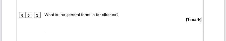 What is the general formula for alkanes?-example-1