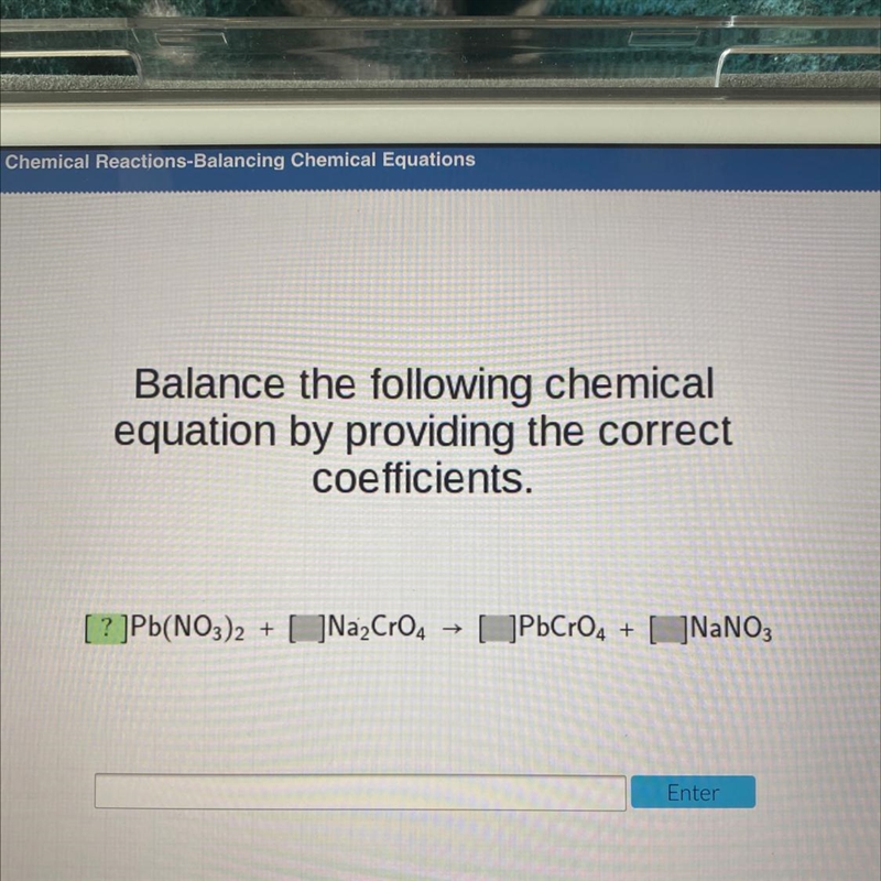 Balance the following chemical equation by providing the correct coefficients.-example-1